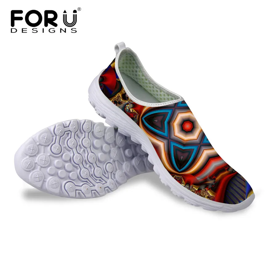 

FORUDESIGNS Fashion Women Summer Beach Mesh Flat Shoes Casual Slip on Female Super Light Water Shoe Female Walking Leisure Flats