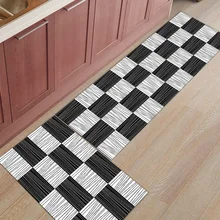 Современные этнические геометрические решетки 2 шт коврик на кухню коврики для входной двери аксессуары для ванной комнаты Набор сапог скребок для обуви