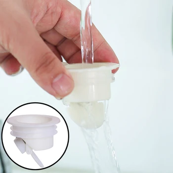 

White Bathtub Plug for Bath Shower Floor Drain for Sink Strainer Bathroom Siphon Plug Kitchen Sink Cork Accessory