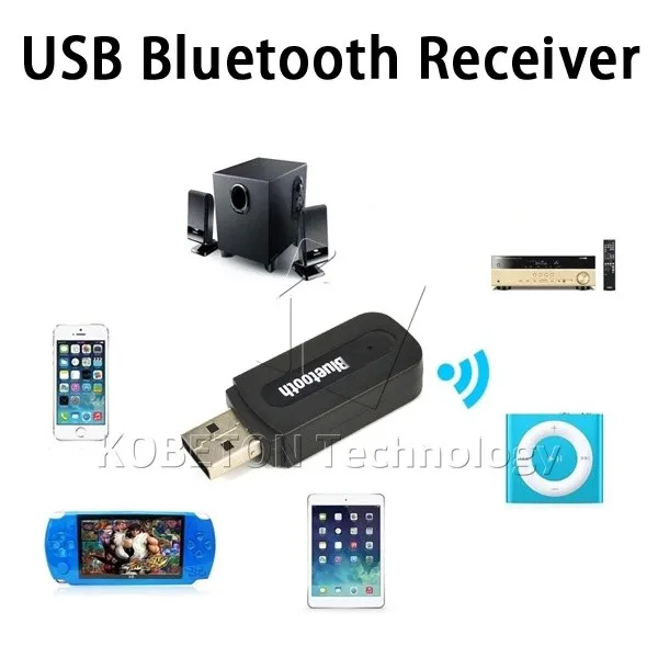 Портативный USB беспроводной Bluetooth стерео музыкальный приемник ключ 3,5 мм разъем аудио кабель для динамика для samsung Galaxy S3 S4 S5 S6