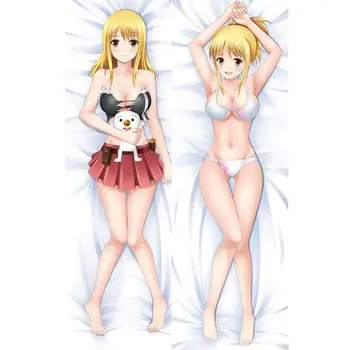 

3D Double-sided Japanese BL Anime fairy Lucy Heartfilia Throw Otaku Dakimakura Gifts Bedding Hugging Body Pillow Case 150x50 CM