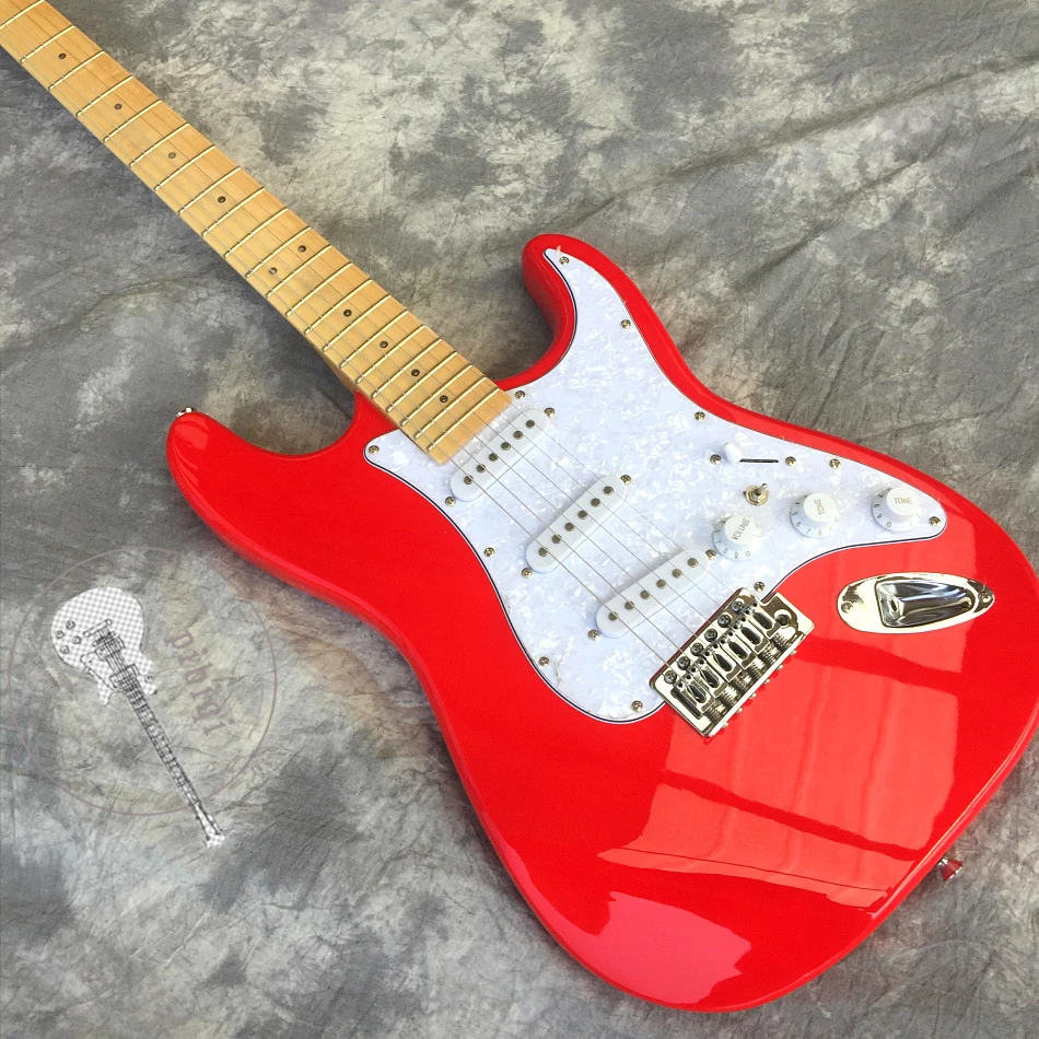 Free Transportation, New Electric Guitar, High Quality Red Guitar