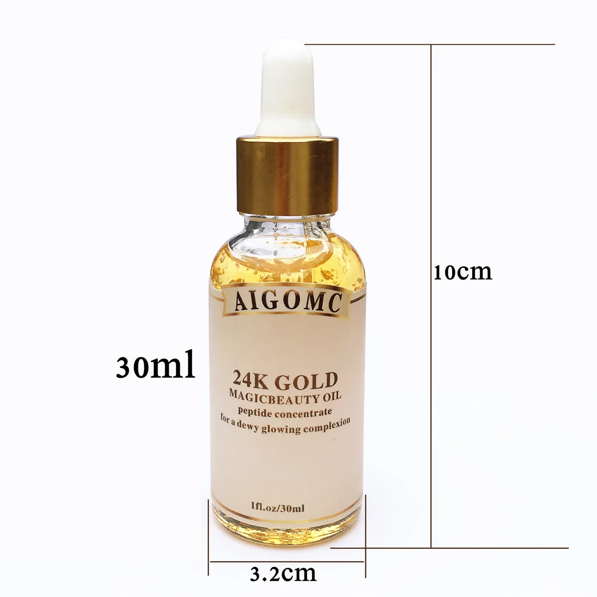 24K gold косметическое масло с несколькими эффектами золотая фольга