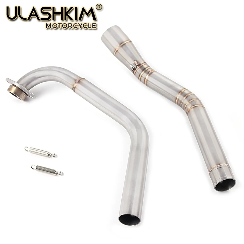 Sistema de Escape completo de la motocicleta modified medio Link Pipe Slip On para Yamaha YZF R15 MT-15 MT15 2008-2017 MT 125