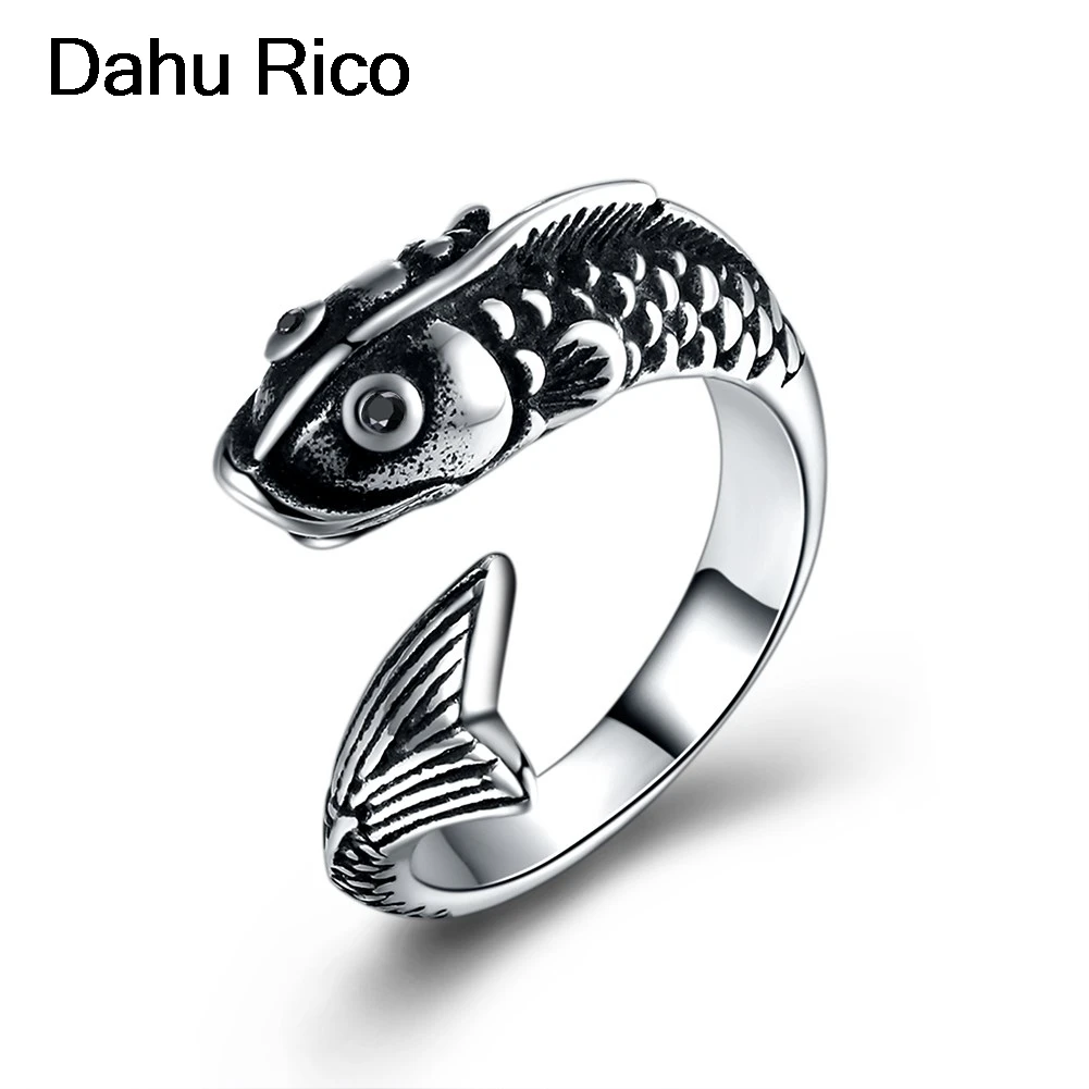Карп Рыба alianca Кадо maitresse bague Свастика кольца мужчины Dahu Рико из нержавеющей стали