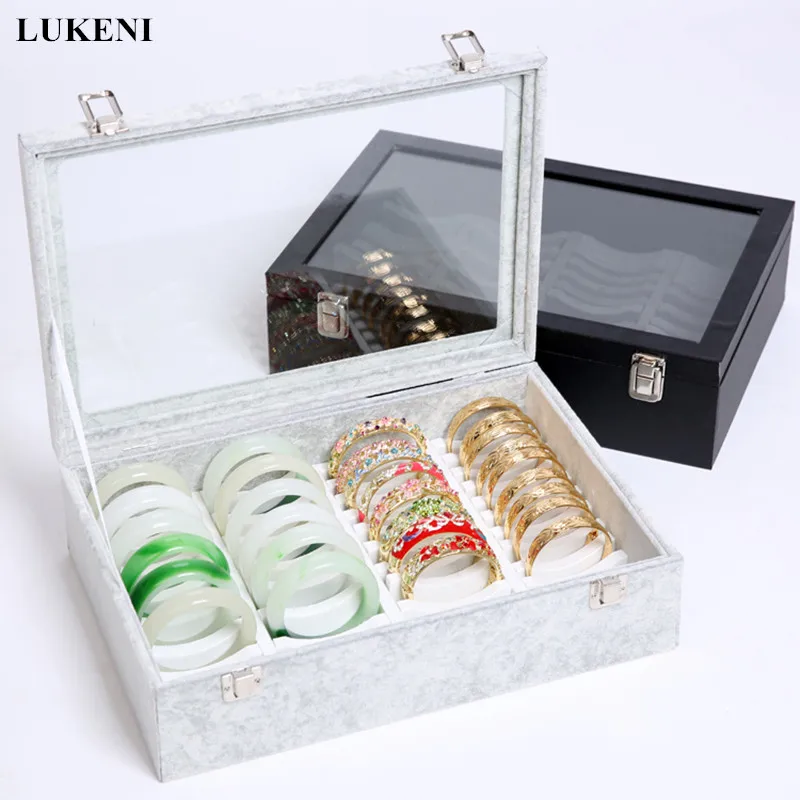 

Velvet Bracelet Display Tray Bracelet Organizer Boxes Receive Jewelry Box Display Shelf Packaging Items Bangle Frame Rack Cases