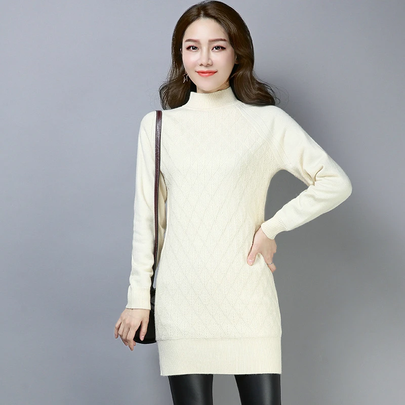 XXL Plus Size Korean Style Women Sweaters and Pullovers Fleece Thick Warm Long Sleeve Turtleneck Solid Slim Elastic Women Tops XXL Plus Size Korean Style Women Sweaters and Pullovers Fleece Thick Warm Long Sleeve Turtleneck Solid Slim Elastic Women Tops