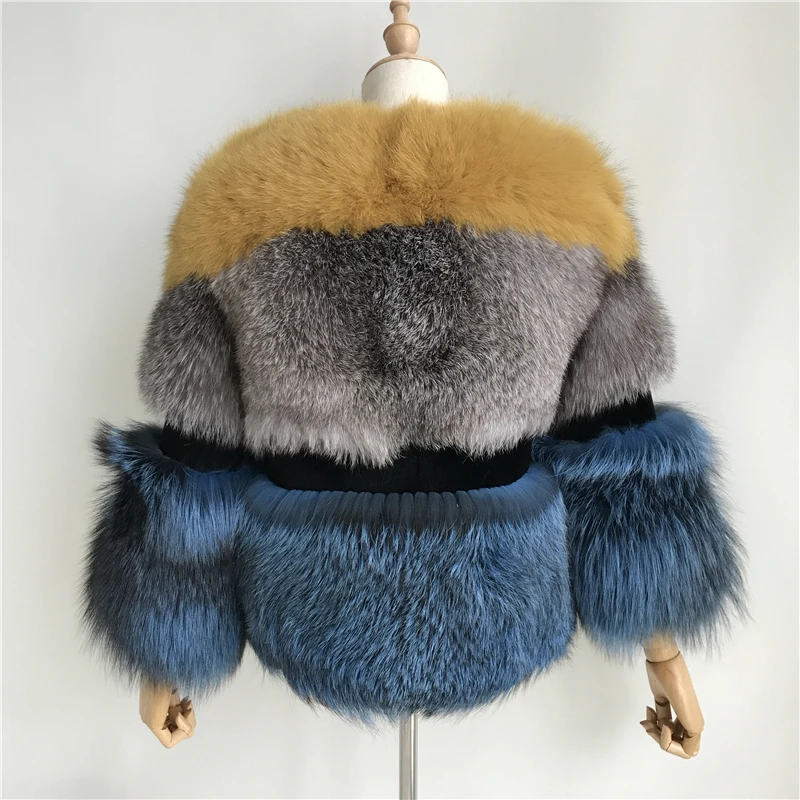 Женская зимняя меховая куртка из натурального меха серебристой лисы, женская шуба высокого качества, женская шуба из натурального меха