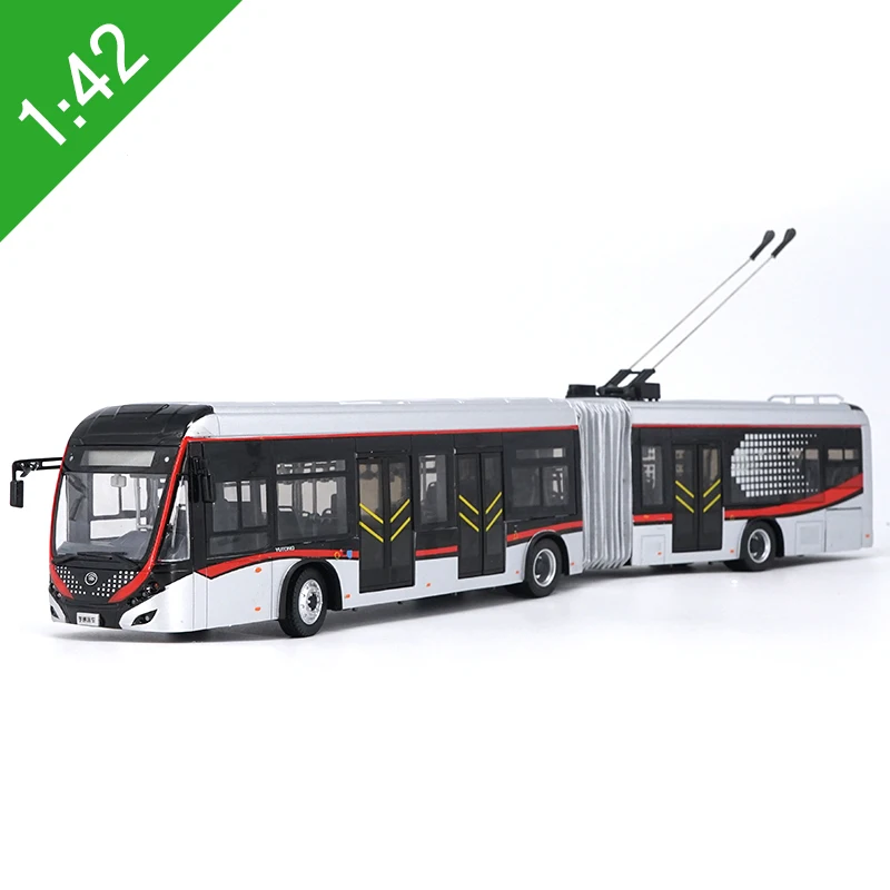 

1/42 YuTong Bus ZK5180A City Bus Trolleybus Articulated bus Diecast Bus Model Gift Collection Original Box Free Shipping