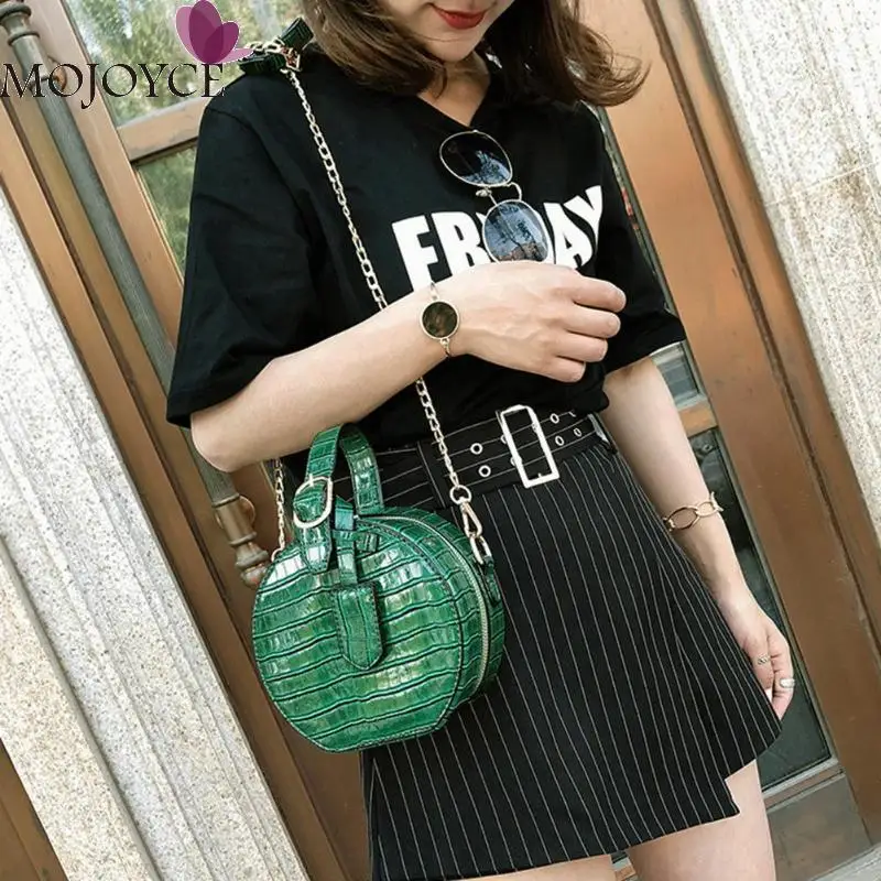 Round Messenger Chain Bags for Women 2019 Ladies Stylish PU Leather Shoulder Handbags Girls Solid Casual Shopping Crossbody Bag Round Messenger Chain Bags for Women 2019 Ladies Stylish PU Leather Shoulder Handbags Girls Solid Casual Shopping Crossbody Bag