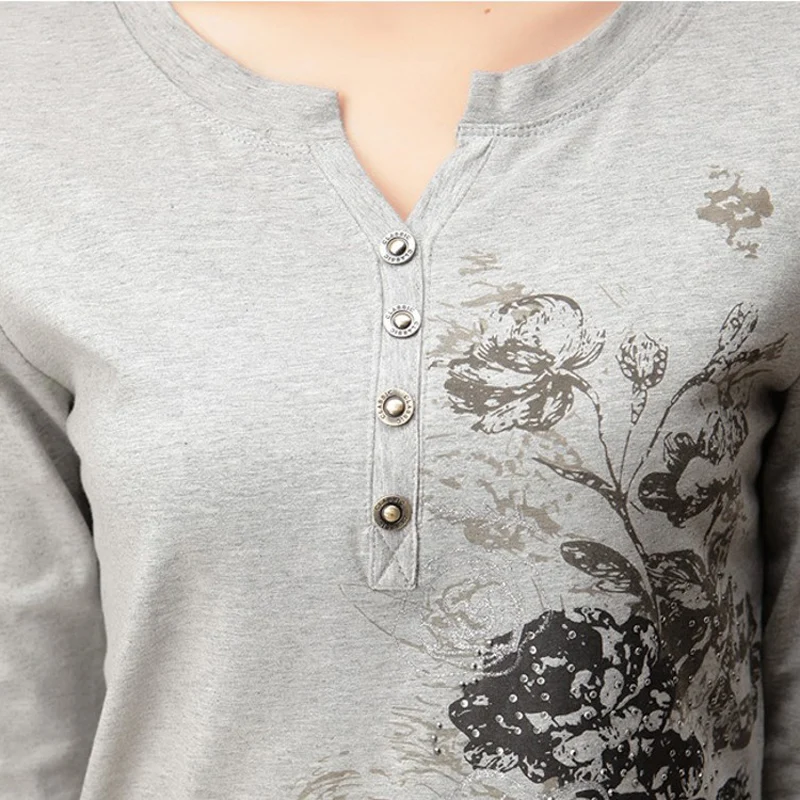 Женская футболка с длинным рукавом shintimes Модная хлопковая 2020|camisetas mujer|women fashion