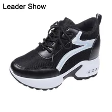 Лидер продаж; женская обувь; дышащие трендовые легкие женские кроссовки; Новинка года; zapatos mujer; женская прогулочная обувь; увеличивающая рост обувь