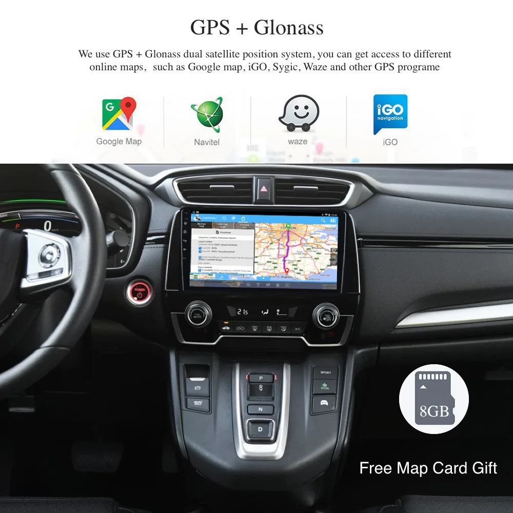 Sale 9" 2.5D IPS Screen Android 8.0 Car Stereo for Honda CR-V 2018 Multimedia for CRV Built-in GPS Navigation Wifi SWC USB BT carplay 1