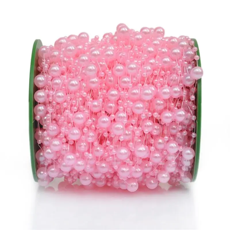 Party Decorations Fishing Line Artificial Pearls Beads Chain String Garland Flowers 5 Meters DIY Wedding Supply