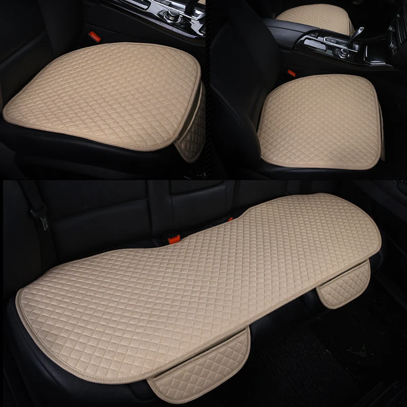 

OUMANU universal Car Seat Covers flax auto seat cushion forVolkswagen passat b5 polo golf tiguan CC car stying