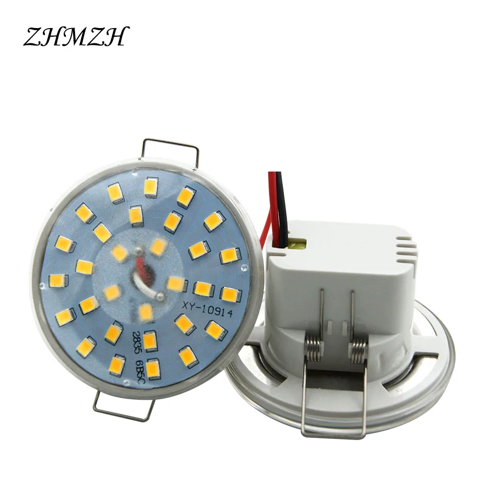 220V 110V Direct plug-in LED Downlight Integrated Light Cup 3W 5W 6W LED SpotLight Round Ceiling Recessed Umbrella LED Corn Bulb