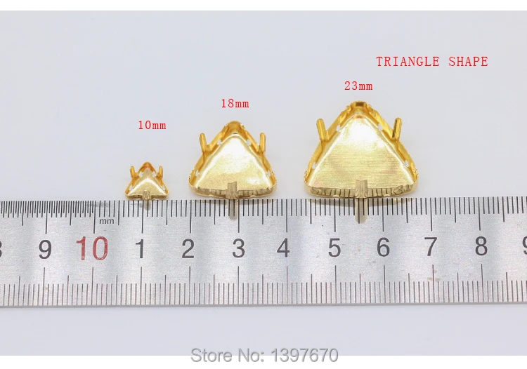 30p All shape&size Empty Base Setting Gold plated Blank Claw For Holder jewels stones Stitch On Sew On Crystal Glass Rhinestones