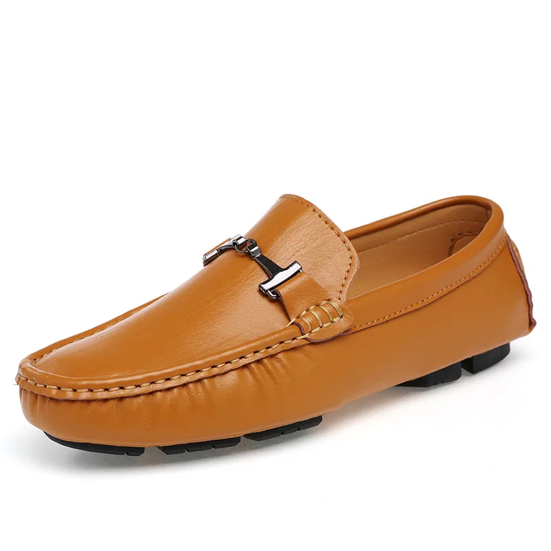KOZLOV/Мужская обувь для вождения; повседневные итальянские мокасины; Роскошная брендовая Дизайнерская обувь года; мужские мокасины высокого качества; мужские мокасины; большие размеры - Цвет: brown loafers men