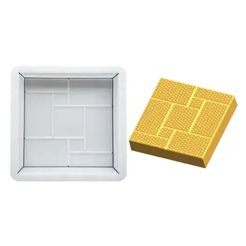 

DIY Plastic Molds Road Square Board Brick Concrete Mold Pavement Brick Garden Decoration Lawn Path Road Paving Cement Brick