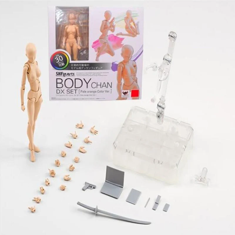 15 см SHFiguarts BODY KUN/BODY CHAN odern Mannequins фигурка для рисования эскиз модель с подставкой для камеры линии модель игрушки - Цвет: CHAN-Skin color