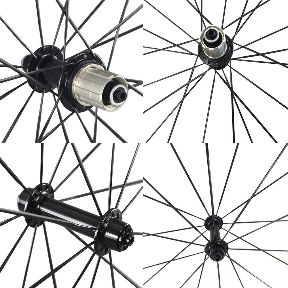 Top ELAPTOP Powerway R13 Hubs Carbon Wheelset 700c 3k Clincher Tubular 38mm 50mm 88mm Road Carbon Wheels 23 mm Wide Cycling Wheel 1