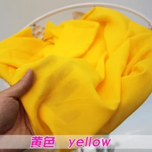 Желтая шифоновая ткань свадебная ткань подкладки для одежды юбка 6" широкий 5 ярдов в партии