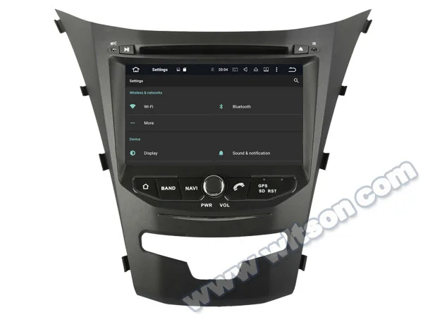 Sale 7" Android 8.0 Oreo OS Car DVD Multimedia Navigation GPS Radio for Ssangyong Korando 2013-2018 with External DAB+ Tuner Support 4