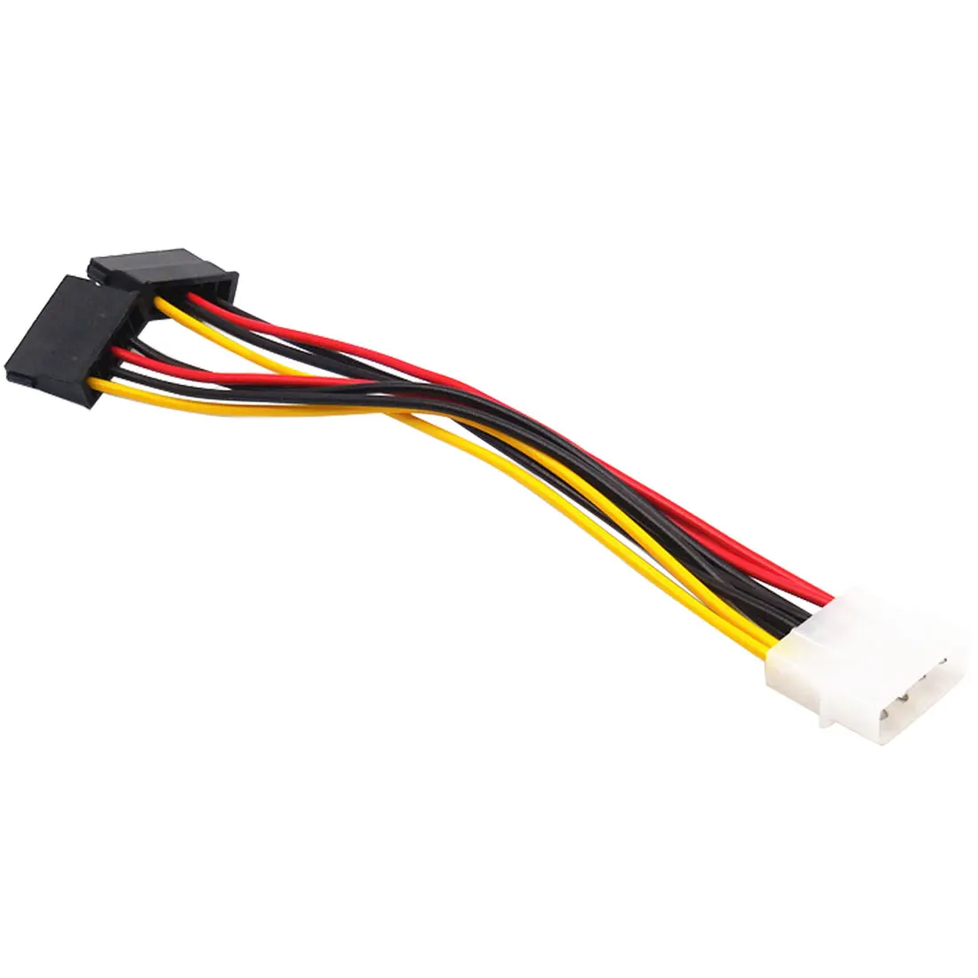 

Computer Cable 4 Pin IDE Power Splitter 1 Male to 2 Female ATA / SATA Power Cable Y Splitter Hard Drive Power Supply Cable New