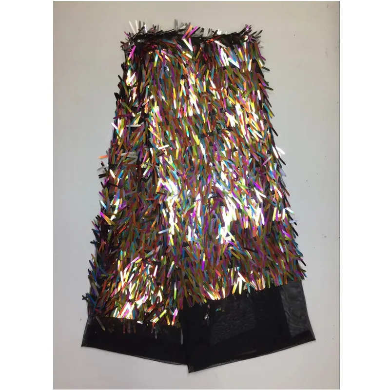 

Colorful Sequined African fabric French laces Tulle net lace french net Tulle lace mesh fabric for Party Dress 33