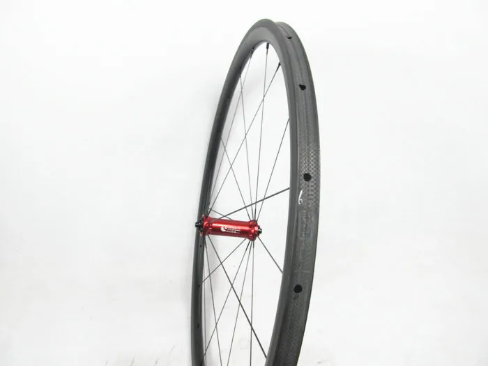 FSC30TM-23 набор колес с шинами с камерой внутри углерода Ti hub 30x23 мм велосипед Углеродные дорожные колеса, около 1035 Г легкий углерод колеса для горы
