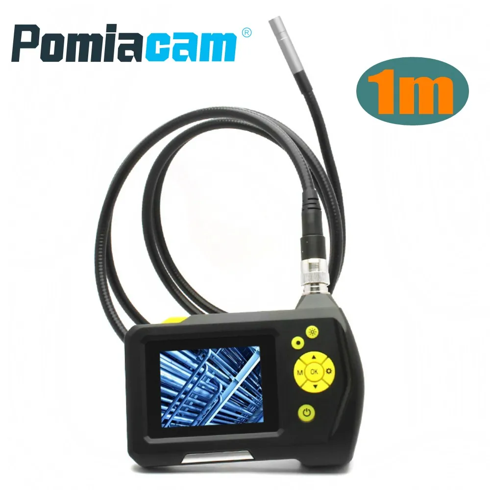 

2.7 inch Color LCD Screen NTS100 8.2MM Lens 1m Digital Video Endoscope Borescope Snake pipeline Inspection Camera with 6 LEDS
