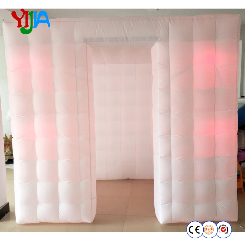 Yijia надувные photo booth с красочными светодиодные фонари дешевые photobooth для вечерние свадебные