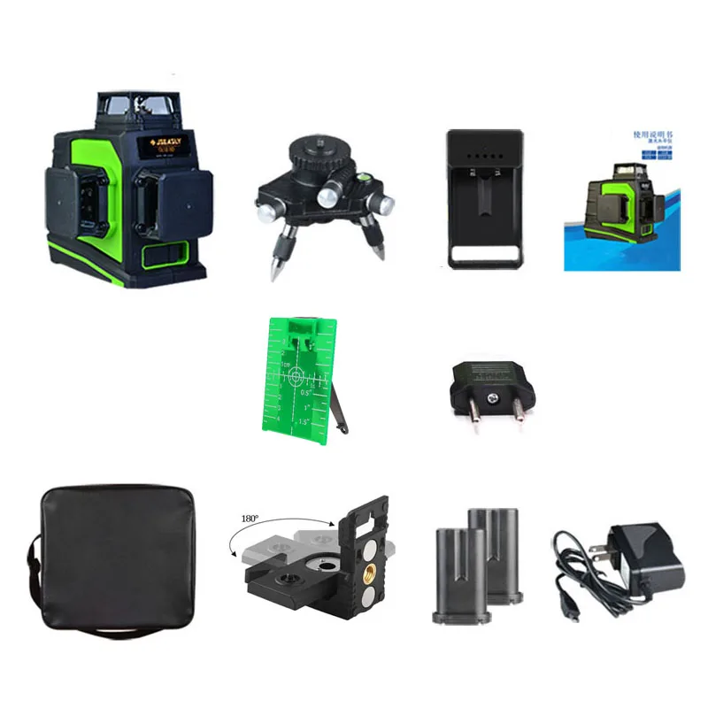 12 Lines 3D Cross Line Laser Level Self-Leveling 360 Degree Vertical & Horizontal Cross Green Beam Line USB Charging 12 Lines 3D Cross Line Laser Level Self-Leveling 360 Degree Vertical & Horizontal Cross Green Beam Line USB Charging