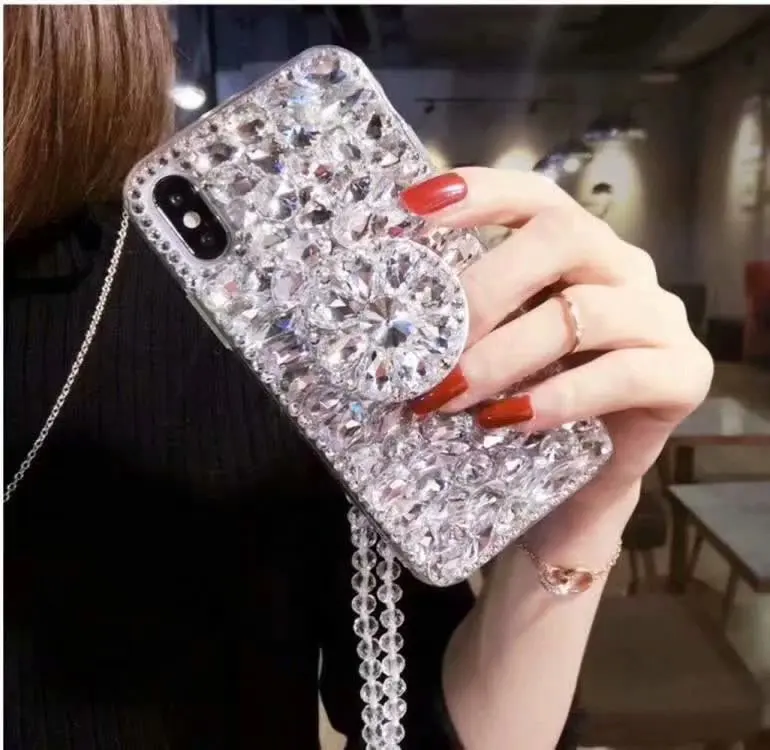 Чехол для телефона со стразами чехол для iPhone 7 8 6 6s X Plus XR XS MAX 3D Кронштейн чехол для iPhone XS MAX Чехлы для iPhone7 Coque