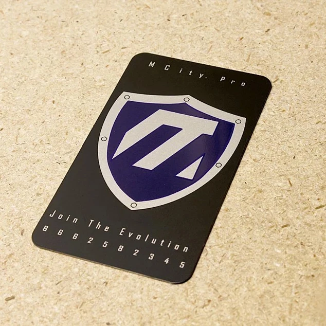 

Custom Metal Black Business Cards