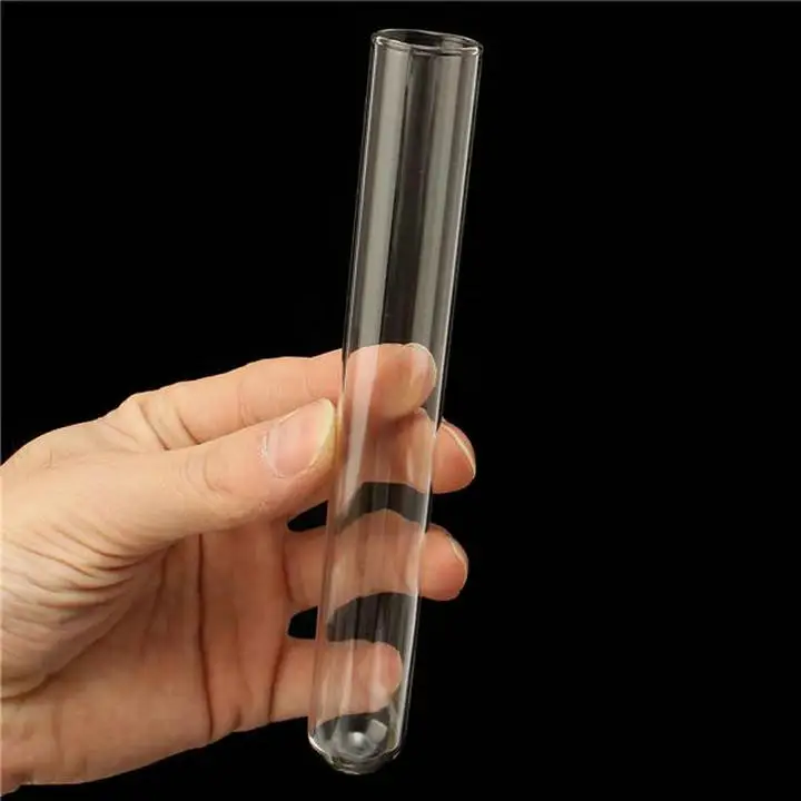 

12Pcs/lot Length 180/200/300mm Transparent Glass Test Tubes with Round Bottom for School/Laboratory Glassware