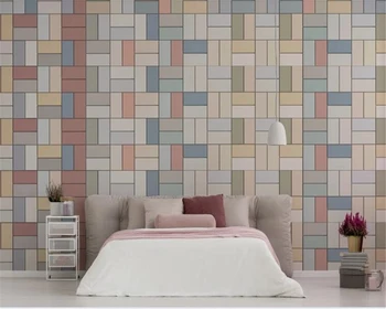 

beibehang papel mural papel de parede 3d Nordic abstract geometric wallpaper stitching background wall paper mural 3d wallpaper