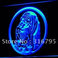 I655 собака породы бладхаунд порода Pet Shop светодиодный неоновый свет знак включения/выключения 20+ цвета 5 размеров