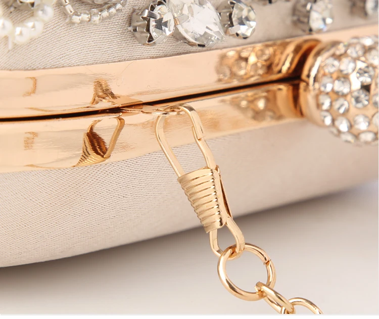 Luxy Moon Rhinestone Evening Bag Clutch High Quality Buckle