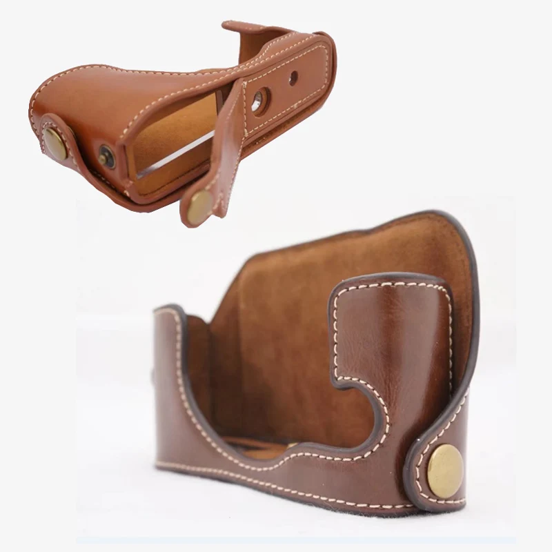 Чехол из искусственной кожи с полукорпусом для SONY RX1R RX1RII RX1RM2 сумка камеры