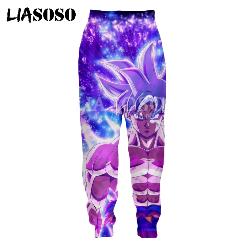 LIASOSO, 3d принт, мужские и женские спортивные штаны, хит, аниме, DBZ, Dragon Ball Z, Супер Saiyan Goku, повседневные тренировочные штаны, штаны для бега, X0975