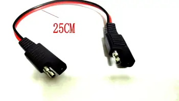 

10pcs lot 25CM Cable 18AWG SAE to SAE DC Power Automotive CONNECTOR
