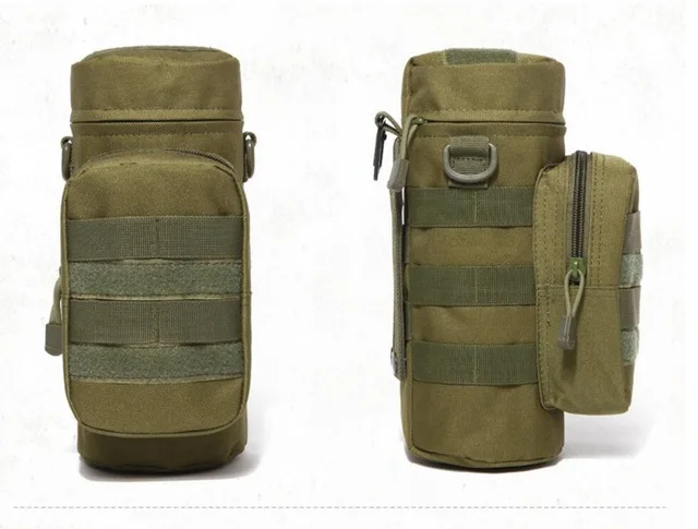 Военная Сумка Molle для бутылки воды, Сумка для кемпинга, многофункциональная карманная тактическая Сумка EDC для походов, альпинистов - Цвет: Зеленый