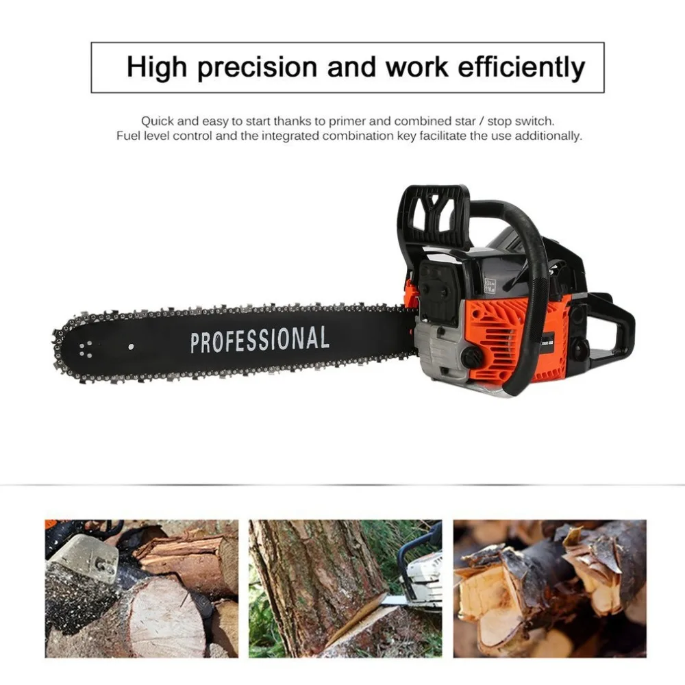 

6200 Chain Saw Easy Start Small Engine Two Stroke Gasoline Chain Saw Gasoline Chain Saw Wood Cutting Saw