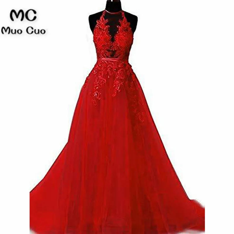 2018 A-LINE PROM DRESSES SPAGHETTI STRAPS APPLIQUE PROM DRESS EVENING DRESSES 46