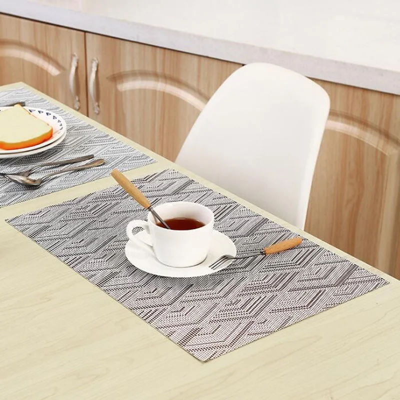 200pcs Dinner Placemats PVC Place Table Mats Tableware Dinnerware