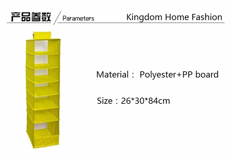 Главная Организация Хранения многослойная 6-шельфа Полиэфирной ткани шкаф для хранения одежды шкаф висит сетка сортировка организатор,Подвесной органайзер для одежды на 6 секций