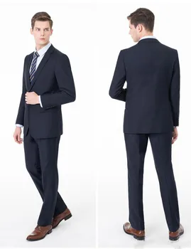 

Newest Classic/Slim/Trim Fit Wedding Groom Tuxedos Groomsmen Two Button Best Man Suit Plus Size Men's Suits(Jacket+Pants) terno