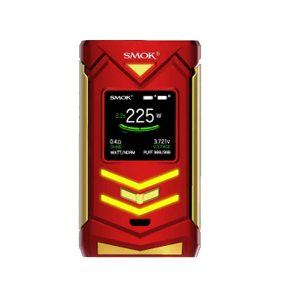 Цена снижена! SMOK Veneno 225 Вт TC Box MOD Макс 225 Вт 1,3 дюймов HD экран эргономичный ключ огня без 18650 батареи против Shogun/drag 2 Mod - Цвет: Red Gold