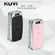 Роскошный Алмазный автомобильный чехол для ключей, брелок-держатель для Volkswagen VW B5 B6 Golf 4 5 6 Jetta Mk6 Tiguan Key Case